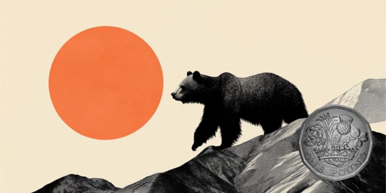 英镑回调，因英国8月GDP增长停滞